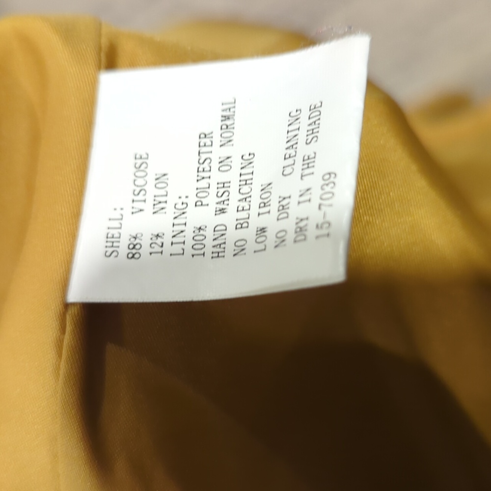 Uge Mustard color hooded zip up jacket - Picture 10 of 11